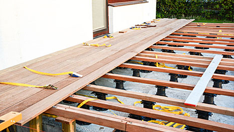 Terrasse in Holzbauweise